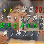 【ネットで簡単30分】3キャリアから楽天モバイルに乗り換える!