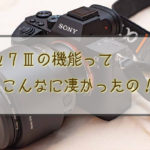 【α7Ⅲの機能を一挙解説】SONYのカメラの機能が凄過ぎる!